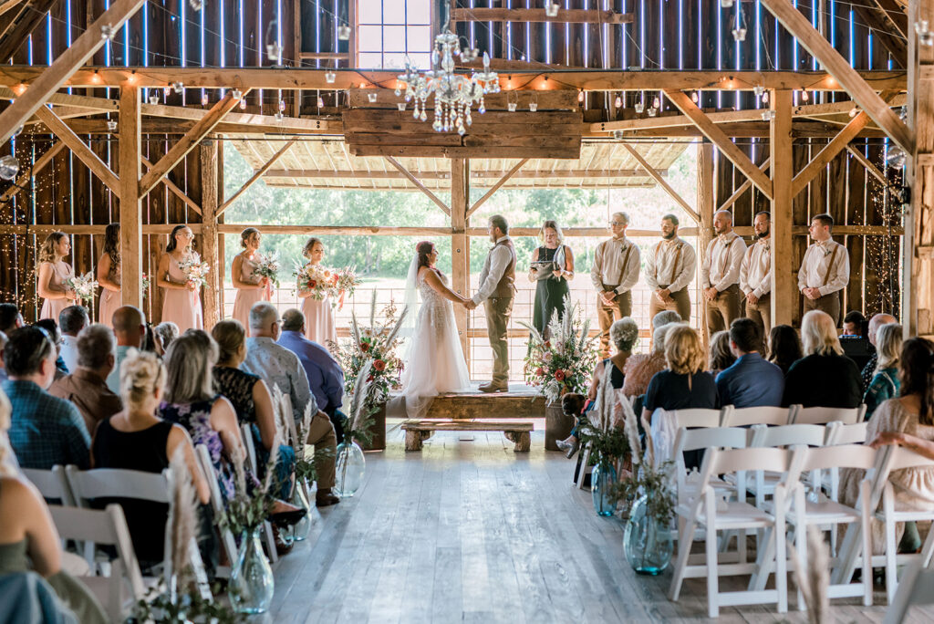 Enchanted Barn wedding ceremony